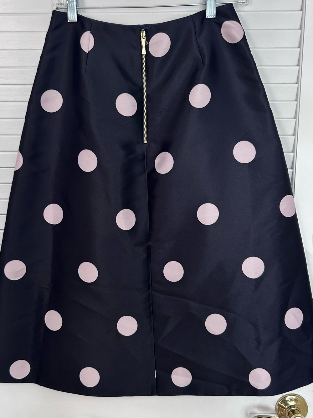 💗MAKE OFFER💗 NWT $328 kate spade Black Mod A line Skirt Pink Polka Dots SZ 4 - Picture 8 of 8
